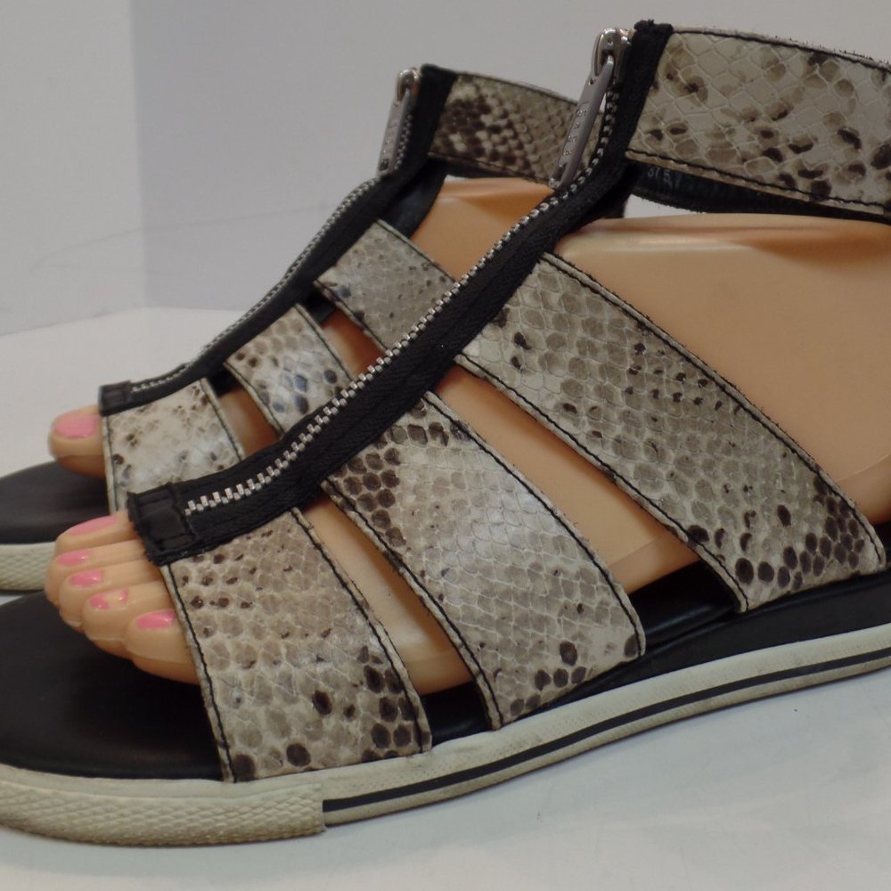 Marc Jacobs Sz 37.5 (7) Animal Print Zip Up Shoes - Picture 4 of 14